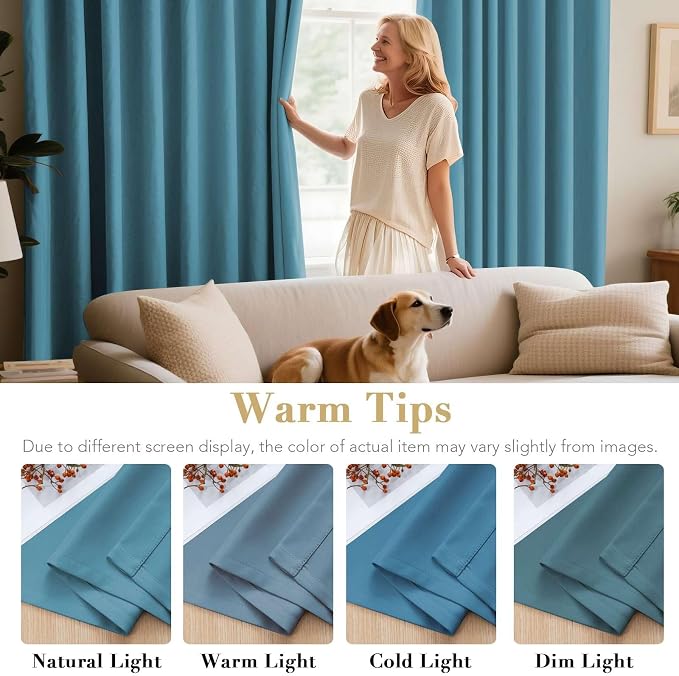 H.VERSAILTEX Window Treatment Blackout Thermal Insulated Room Darkening Solid - Image 5