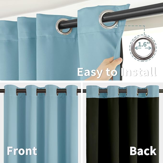 BGment Thermal Insulated 100% Blackout Curtains - Image 6