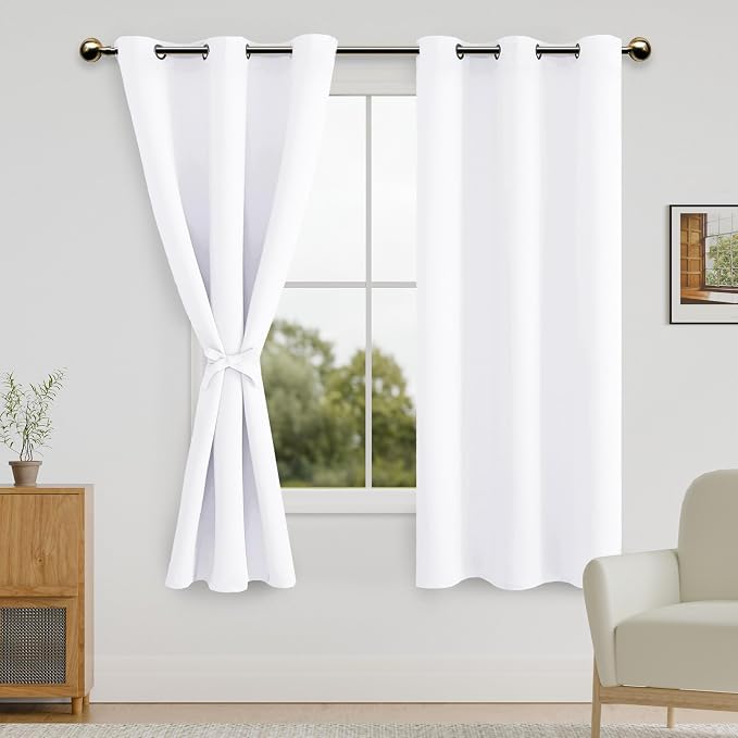 DWCN White Curtains for Bedroom - Image 2