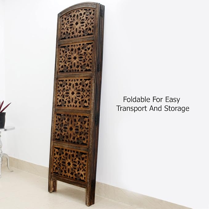 COTTON CRAFT Room Divider Wood Screen - Image 8