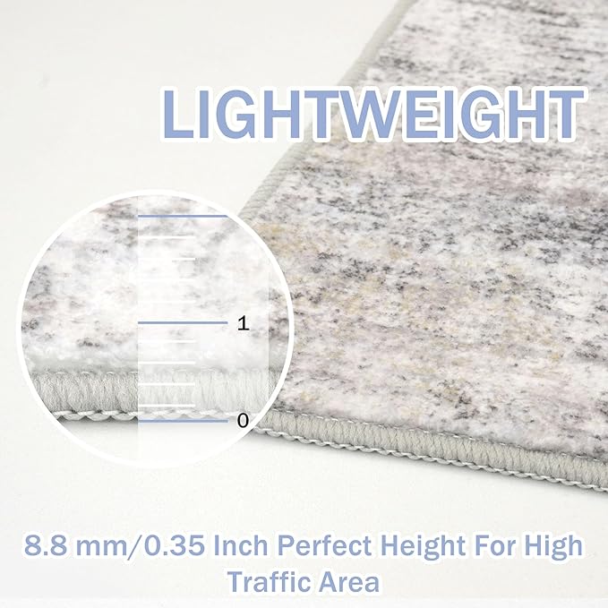 Abstract Area Rugs and Runners Sets 2x3 and 2x6 Ft, Washable Entryway Rug and - Image 4