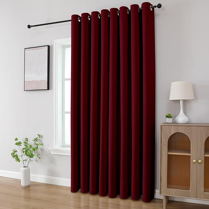 CUCRAF Burgundy Red Blackout Curtains 72 inch Length 2 Panels Set, Room - Image 8