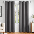 Deconovo Blackout Curtains for Bedroom and Living Room 72 Inches Long | Black by Unknown