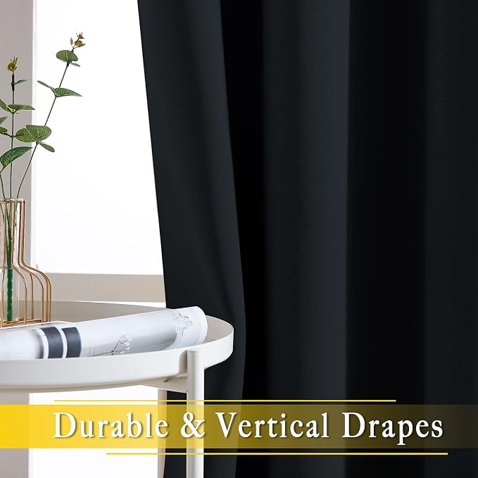 NICETOWN Black Out 144 inch Curtain - Image 6