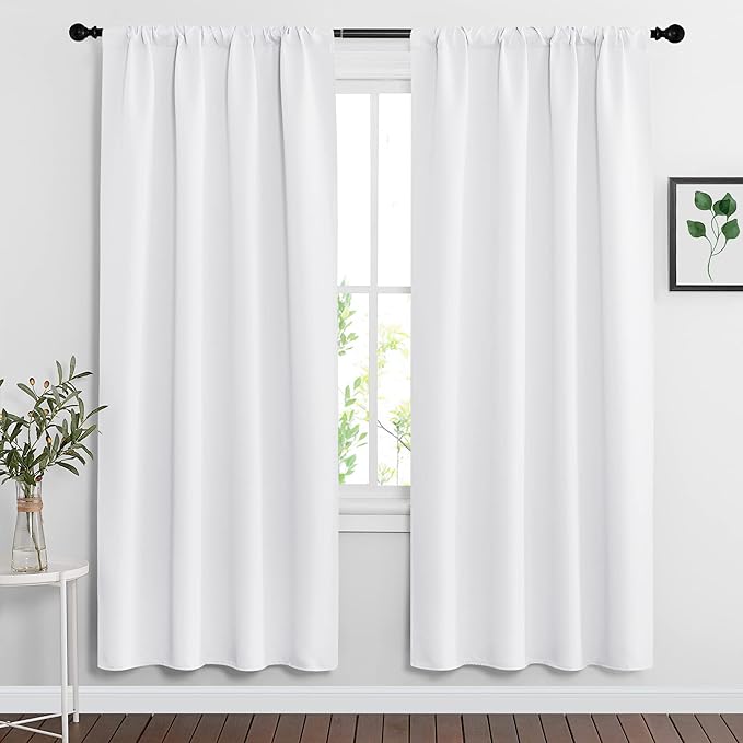 RYB HOME Curtains for Bedroom Living Room Nursery Office 63 inches Long | by RYBHOME