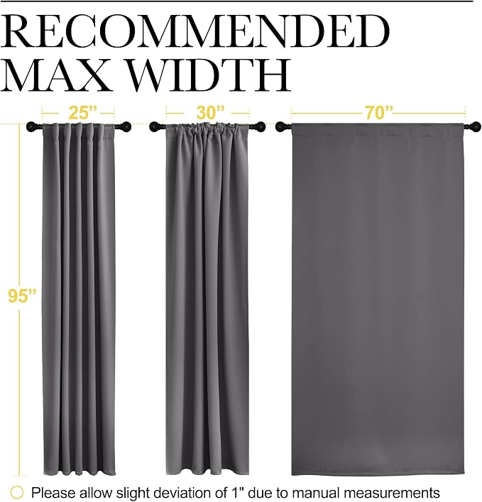 NICETOWN Blackout Curtain Panels Window Draperies - Image 7