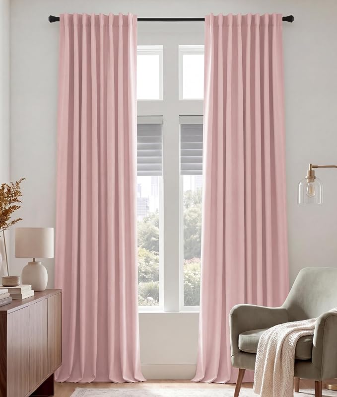 PONY DANCE Extra Long Blackout Curtains 108 inches Long by PONYDANCE