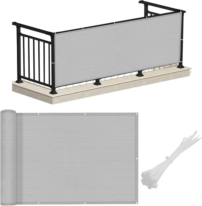 LOVE STORY 3' x 10' Balcony Privacy Screen Cover by LOVESTORY