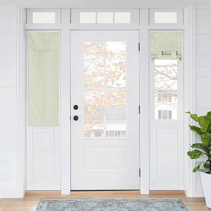 RYB HOME Classroom Door Window Cover, 100% Blackout Lockdown Shades | Linen by RYBHOME