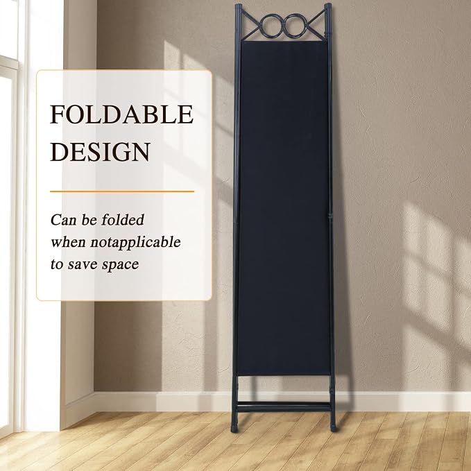 Dopinmin Room Divider & Folding Privacy Screens, Wall Divider - Image 6