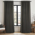 Topfinel Linen Blackout Curtain 90 Inches Long by Topfinel