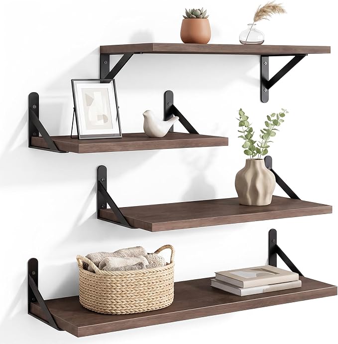 YGEOMER 4 Different Sizes Floating Shelves by YGEOMER