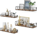 Floating Shelves Set of 4, Wood Wall Shelf, Farmhouse Shelf by Amoot