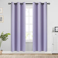COSVIYA Grommet Blackout Room Darkening Lilac Curtains 72 inch Length | Thick by COSVIYA