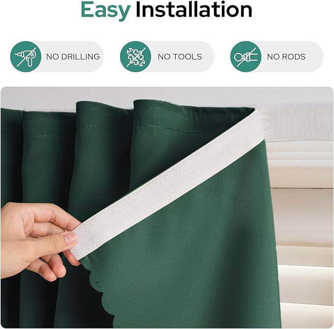 Self Adhesive Curtains, No Drilling Rodless Design - Image 7