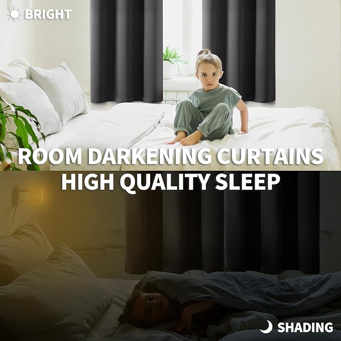BGment 54 Inch Length Blackout Curtains - Image 2