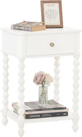 AWASEN White Nightstand, Small Side Table by AWASEN
