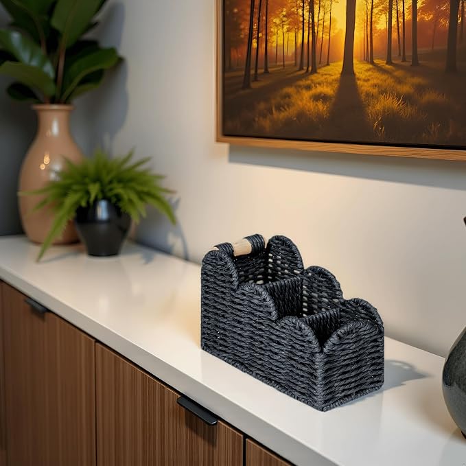 CubesLand Bedside Table Desk Organizer Caddy, Remote Pen&Pencil Holder Cup | - Image 7