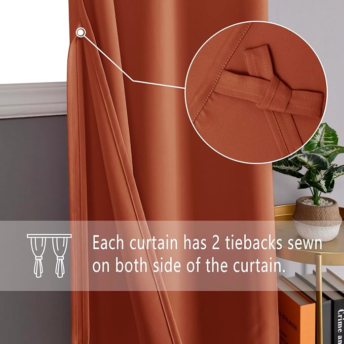 DWCN Fall Blackout Curtains for Bedroom - Image 3