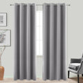 KOUFALL Light Grey Blackout Curtains 84 Inch Length 2 Panel Sets by KOUFALL