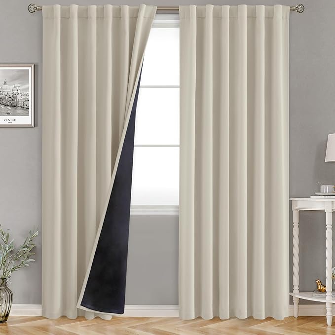 BGment 100% Blackout Curtains 80 Inch Length by BGment