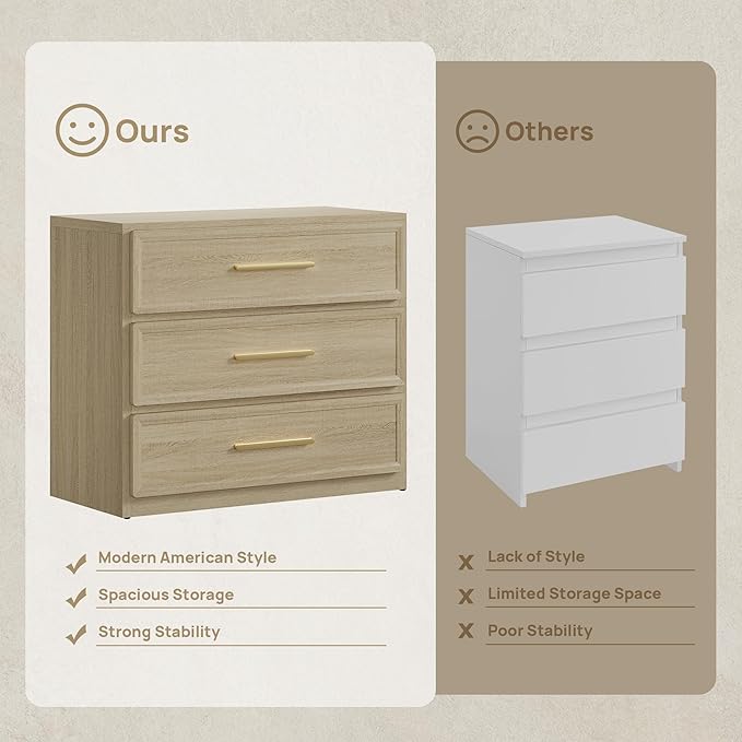 SICOTAS Oversized Night Stand Set 2 - Image 5