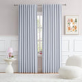 Silver Grey Curtains Room Darkening Curtains, Rod Pocket and Back Tab Thermal by DUALIFE