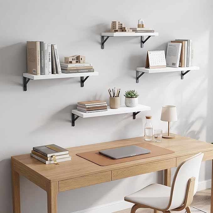 YGEOMER 4 Different Sizes Floating Shelves - Image 2