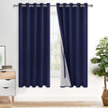 XWZO Full Shading Blackout Curtains 63 Inches Length by XWZO