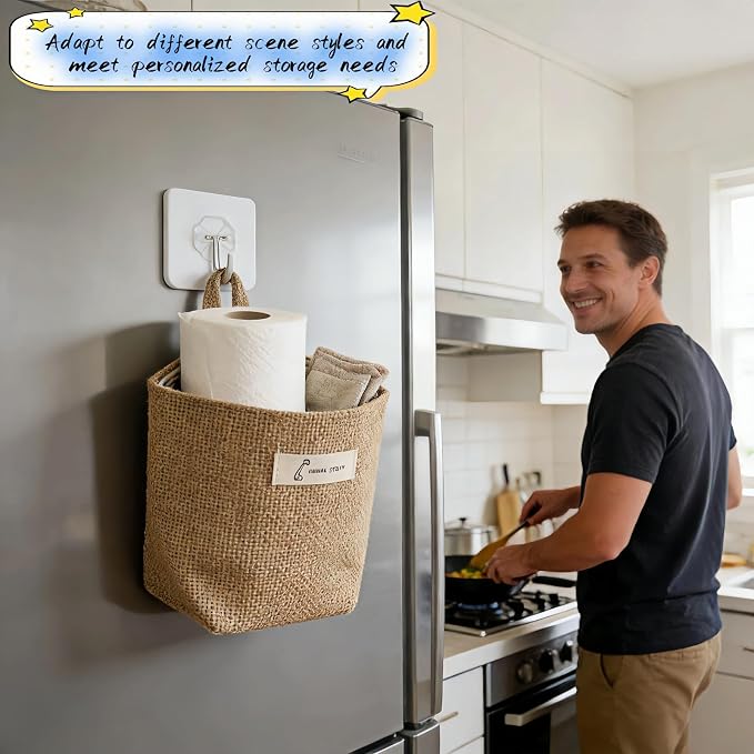 Machine Washable Hemp Cotton Hanging Organizer - Image 3
