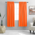 Bright Light Orange Room Darkenging Curtains by DONREN