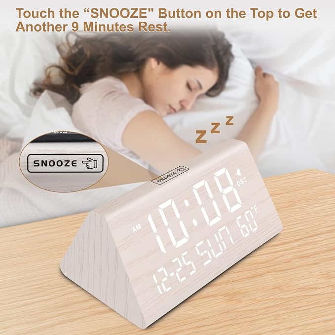 DreamSky Digital Alarm Clock for Bedrooms - Image 4