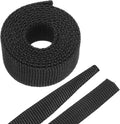 MECCANIXITY Braided Cable Sleeves Heat Shrinkable Fabric Sleeving, 1/2" 3ft Black 2:1 Ratio Heat Shrinkable Cord Protector for Harness Cable, Network Cable Protection, Cable Management