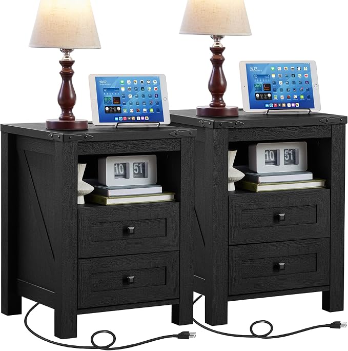 Joaxswe Nightstands Set of 2 by Joaxswe