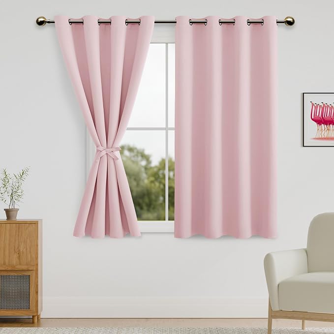DWCN Blackout Curtains for Bedroom, 52 x 54 Inches Length by DWCN