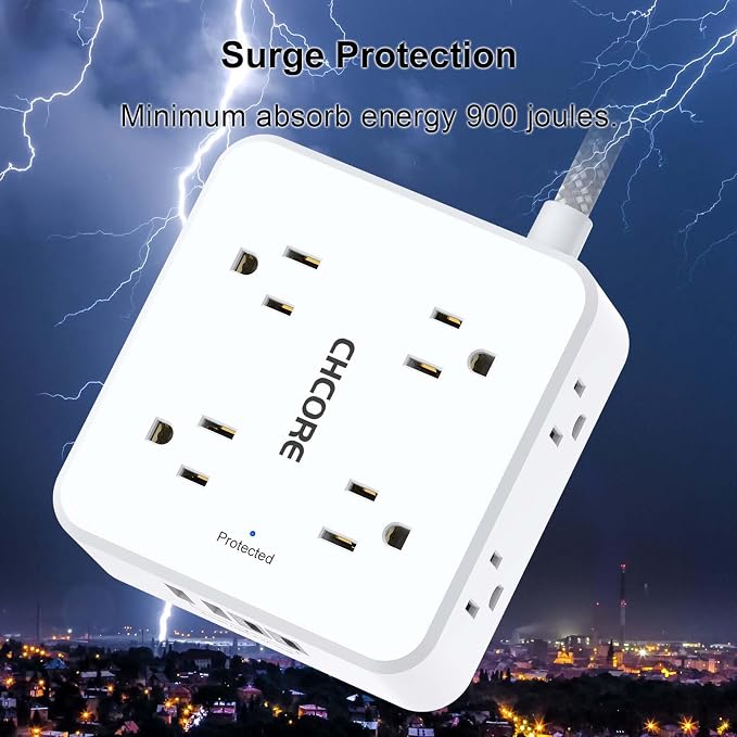 Surge Protector Power Strip - Image 6