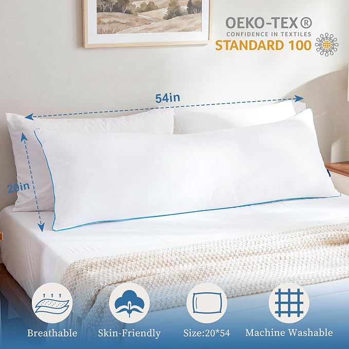 YZ HOME Full Body Pillow Insert -Large Long Bed Pillow - Image 2
