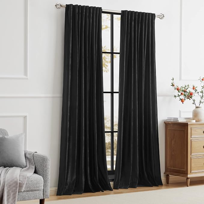 PRIMROSE Black Curtains 108 inch - Image 7