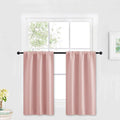 RYB HOME Kitchen Blackout Curtains Over Sink 36 inch Length, Rod Pocket | by RYBHOME