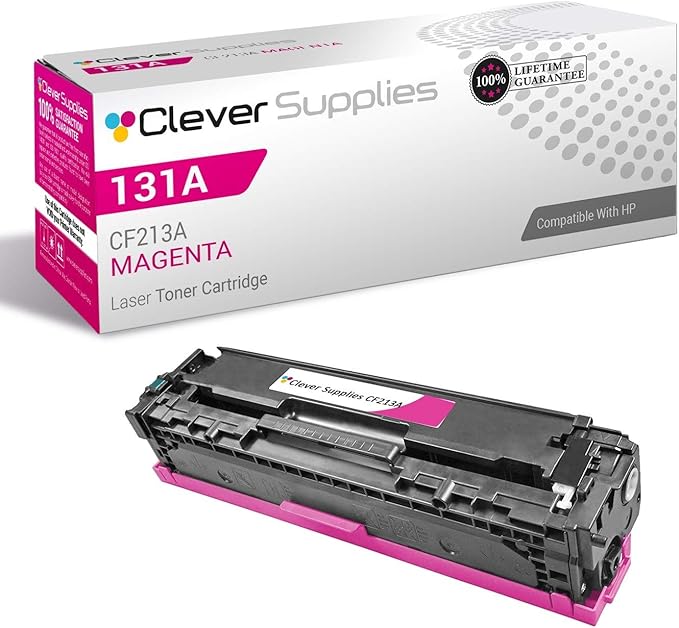 CS Replacement Toner Cartridge Compatible with HP PRO 200 Color M276 CF213A Magenta 131A Color M251 M251NW M276 M276NW PRO 200 M251 M251N M251NW M276 M276NW