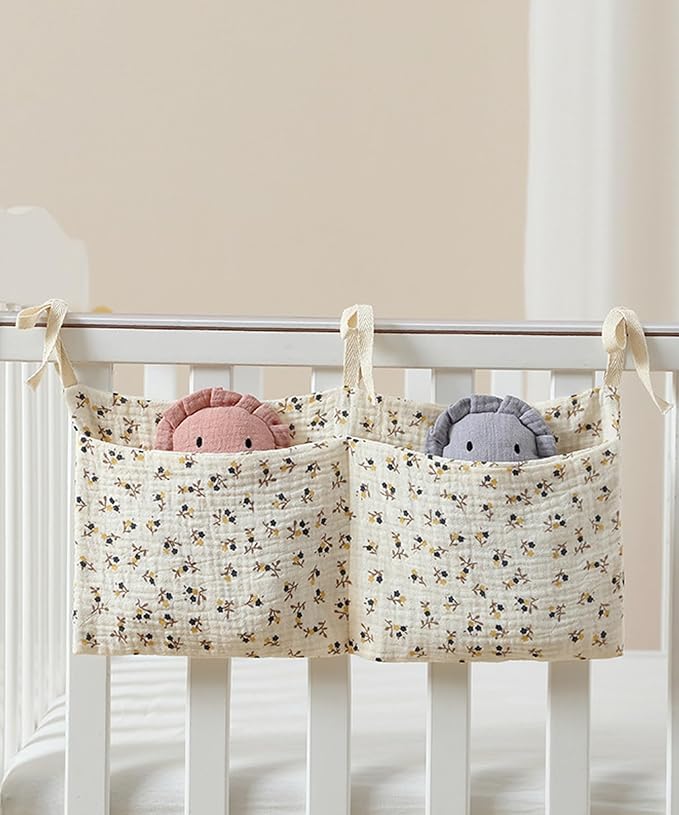 Baby Bedside Hanging Bags Storage Organizer Milk Bottle Toy Crib Baby Nappy-Bag - Image 2