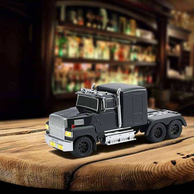 WSTER American Truck Bluetooth Speaker, Retro Car Model，Portable Wireless with HD Stereo Sound, TWS Pairing, USB/TF/AUX Playback, Unique Truck Model Speaker for Home & Outdoor(Black)