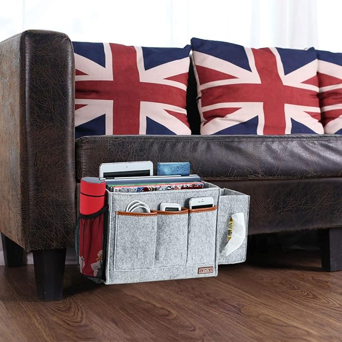 Zafit Bedside Caddy, Large Size Bedside Storage Organizer Bedside Organizer - Image 7
