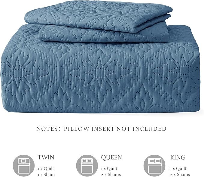 Exclusivo Mezcla King Quilt Set, All Season Bedding - Image 6