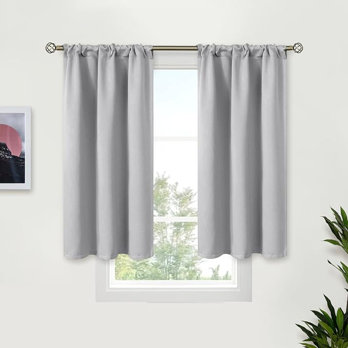 BGment Short Blackout Curtains 45 Inch Length by BGment