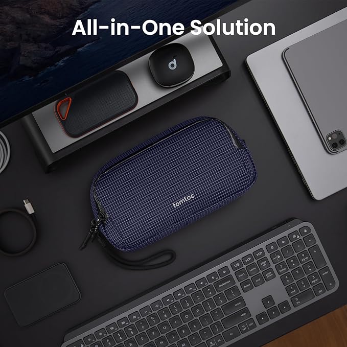 tomtoc Electronic Organizer Travel Case Performance, Dual Compartment Bag | - Image 3
