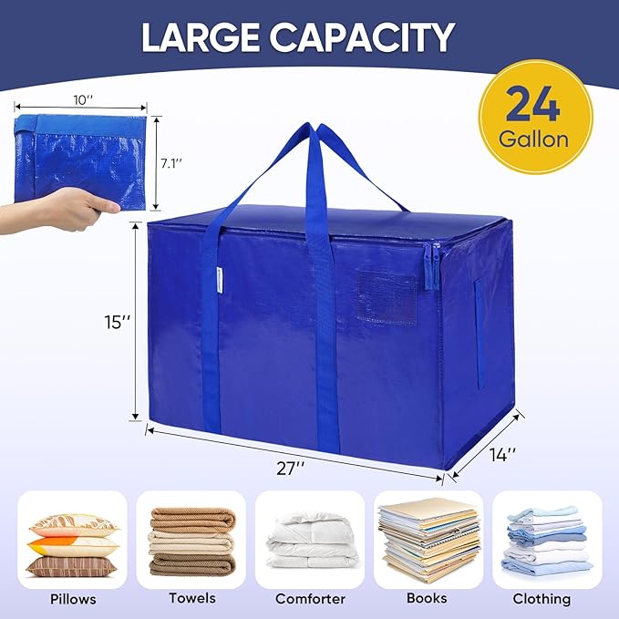 TICONN 2 Pack Extra Large Moving Bags Heavy Duty - Image 4