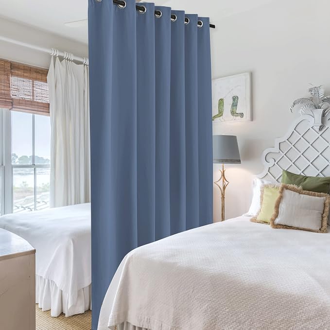 RYB HOME Blackout Curtains Room Divider - Image 4