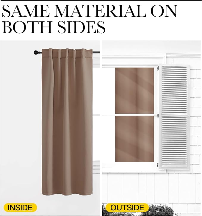 NICETOWN Living Room Blackout Draperies Curtains - Image 6