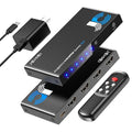 JCHICI HDMI Switch 3 in 1 Out, 4K@60Hz Switcher Splitter, Auto-Switching HDMI 2.0 Switcher with Remote, HDCP 2.2/HDR/3D, Works with PS5/PS4/Switch/Xbox/PC